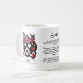 Smith-Familienwappenschale Kaffeetasse (Vorderseite Links)