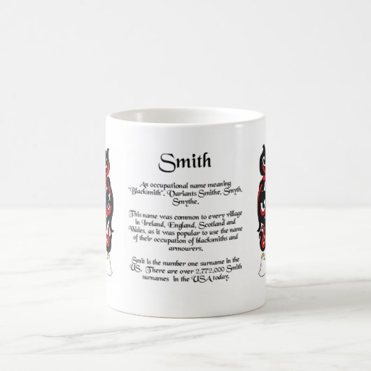 Smith-Familienwappenschale Kaffeetasse (Mittel)