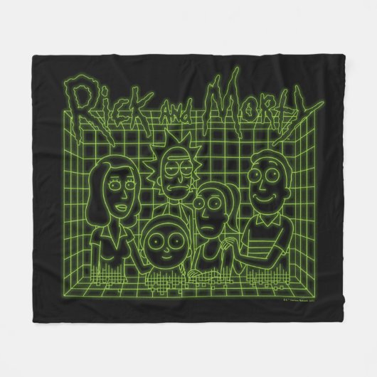 Smith Family Digital Hologramm Fleecedecke (Vorderseite (Horizontal))