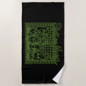 Smith Family Digital Hologramm Strandtuch (Vorderseite)