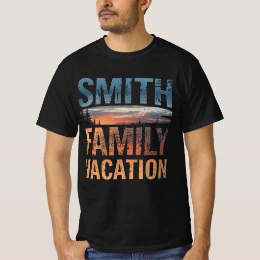 Smith Family Vacation Custom Matching Travel T-Shirt (Vorderseite)