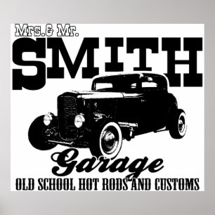 Smith Hot-Rod Garage Poster