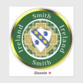 Smith Irish Shield/Celtic Cross Personalisiert Aufkleber (Blatt)
