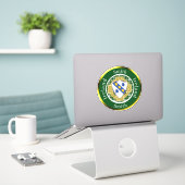Smith Irish Shield/Celtic Cross Personalisiert Aufkleber (Laptop auf Schreibtisch)