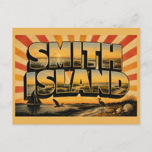 Smith Island Maryland Salzwiese Bay Art Postkarte