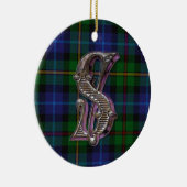 Smith Kariert Monogramm-Ornament Keramikornament (Rechts)