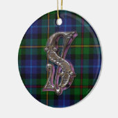 Smith Kariert Monogramm-Ornament Keramikornament (Links)