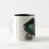 Smith-Korona elektrische tragbare Schreibmaschine Zweifarbige Tasse (Vorderseite Links)