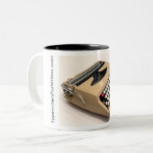 Smith-Korona Seeräuberschreibmaschine Zweifarbige Tasse (Vorderseite Links)