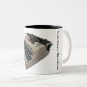 Smith-Korona Still-Superschreibmaschine Zweifarbige Tasse (VorderseiteRechts)