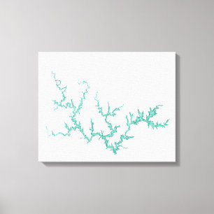 Smith Lake Map Leinwanddruck