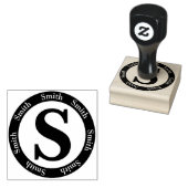 Smith Letter S Monogram Art Gummistempel (Stempel)
