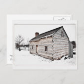 Smith Log Zuhause, Palmyra, New York Postkarte (Vorne/Hinten)