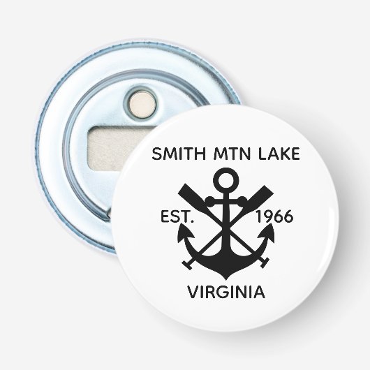 Smith Mountain Lake Knopf schöne benutzerdefiniert Flaschenöffner (Vorderseite)