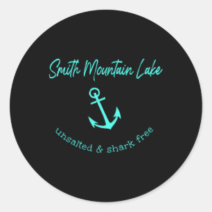 Smith Mountain Lake Va ungesalzene Hai-freie Boots Runder Aufkleber