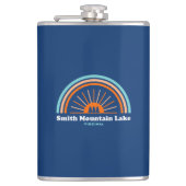 Smith Mountain Lake Virginia Rainbow Flachmann (Vorderseite)