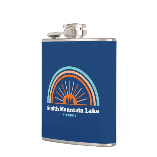 Smith Mountain Lake Virginia Rainbow Flachmann (Links)