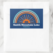 Smith Mountain Lake Virginia Rainbow Rechteckiger Aufkleber (Tasche)