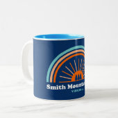 Smith Mountain Lake Virginia Rainbow Zweifarbige Tasse (Vorderseite Links)