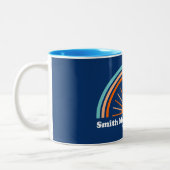 Smith Mountain Lake Virginia Rainbow Zweifarbige Tasse (Links)