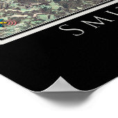 Smith Mountain Lake Virginia Satellite Poster Kart (Ecke)