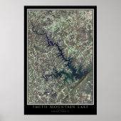 Smith Mountain Lake Virginia Satellite Poster Kart (Vorne)