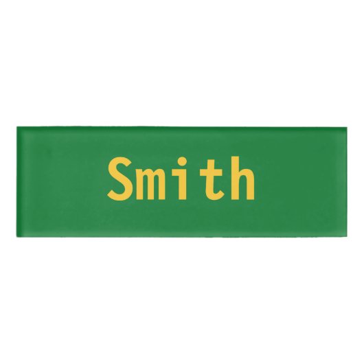 Smith Namenschild (Vorderseite)
