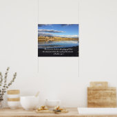 Smith Reservoir spiegelt die Herrlichkeit Gottes w Poster (Küche)