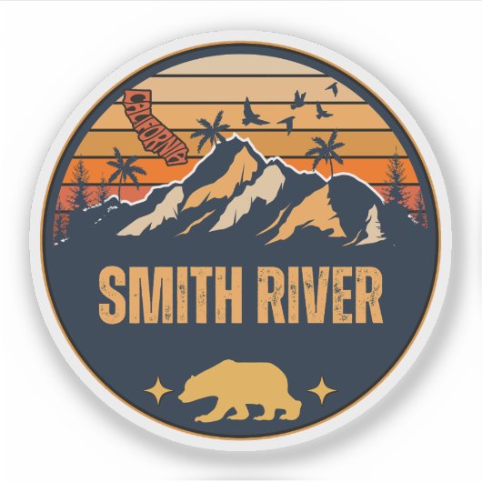 Smith River, Kalifornien Aufkleber (Vorderseite)