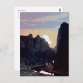 Smith Rock bei Sunset Postkarte (Vorne/Hinten)