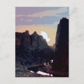 Smith Rock bei Sunset Postkarte (Vorderseite)