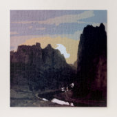Smith Rock bei Sunset Puzzle (Vertikal)