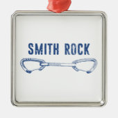Smith Rock Climbing Schnellziehen Ornament Aus Metall (Vorne)