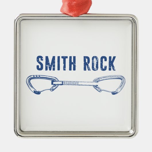 Smith Rock Climbing Schnellziehen Ornament Aus Metall (Vorne)