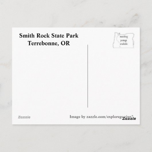 Smith Rock Fall Postkarte (Rückseite)