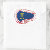 Smith Rock Klettersteig Carabiner Ovaler Aufkleber (Tasche)