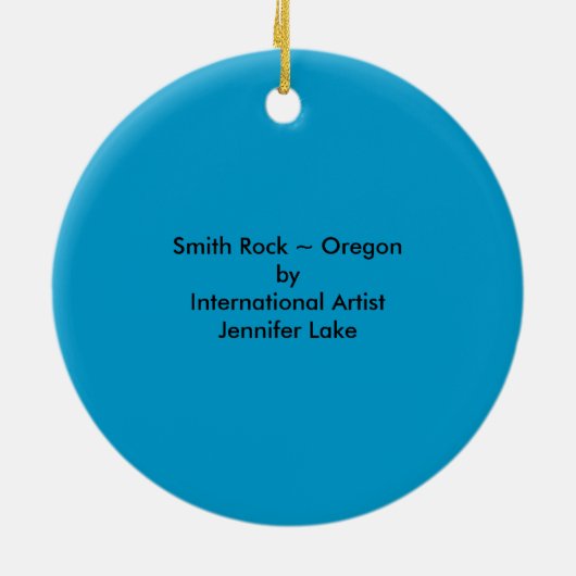 Smith Rock ~ Oregon Keramikornament (Hinten)