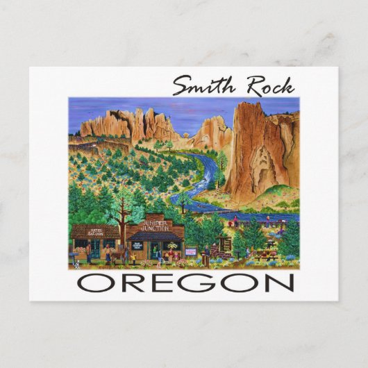 Smith Rock ~ Oregon Postkarte (Vorderseite)