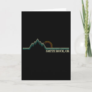 Smith Rock Oregon Retro-Bergsteigen Sommer  Karte