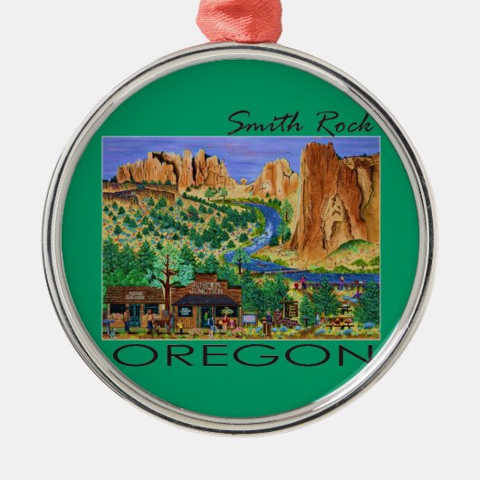 Smith Rock ~ Oregon Silbernes Ornament (Vorne)