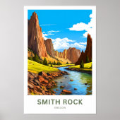 Smith Rock Oregon Travel Print Poster (Vorne)