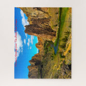 Smith Rock Oregon. Weihnachtsgrüße Puzzle (Vertikal)