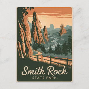 Smith Rock Staat Park Vintag Postkarte