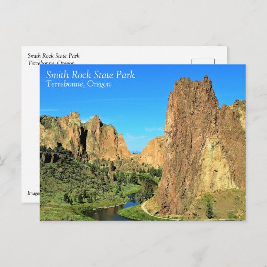 Smith Rock State Park, OR Postkarte (Vorne/Hinten)