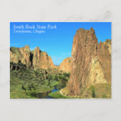 Smith Rock State Park, OR Postkarte (Vorderseite)