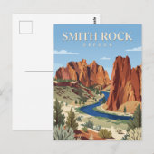 Smith Rock State Park Oregon Postkarte (Vorne/Hinten)