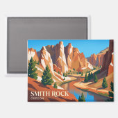 Smith Rock State Park USA Magnet (Vorderseite/Rückseite)