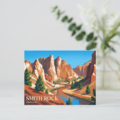 Smith Rock State Park USA Postkarte (Stehend Vorderseite)