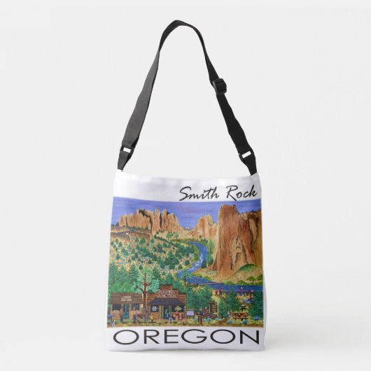Smith Rock Tote Bag Tragetaschen Mit Langen Trägern (Rückseite)