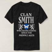 Smith Scottish Clan Scotland Familienname T-Shirt (Design vorne)